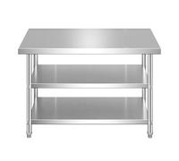 Tavolo da cucina in acciaio inox, Tavolo da lavoro in acciaio inox, tavolo da cucina con piedini regolabili, per Ristorante, Hotel, Albergo, Piano di Lavoro da Cucina Commerciale(70*40*80cm/27.5*15.7*