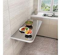 Tavolo da cucina pieghevole a parete, salvaspazio, per laptop, tavolo pieghevole compatto per camera da letto e balcone, postazione di lavoro galleggiante versatile