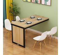 Tavolo da cucina pieghevole da parete, design a foglia cadente, salvaspazio, per camera da letto, soggiorno, ufficio, compatto ed elegante