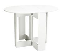 Tavolo da cucina pieghevole HOMCOM 2 posti - tavolo ovale allungabile bianco