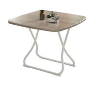 Tavolo da cucina pieghevole quadrato, da 60 cm a 80 cm, in legno rustico, allungabile, facile da riporre, finitura grigia, design compatto (80 x 80 x 75 cm)