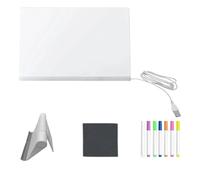 Tavolo da disegno a LED - Blocco note luminoso, blocco di disegno a LED per | LE D Doodle Board con 7 penne ad asciugatura rapida per i viaggi prescolari dei bambini