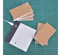 Tavolo da Disegno a LED Portatile Illuminato Foro di Posizionamento USB Flip Book Kit Forniture per Pittura per Disegnare Calligrafia Animazione Bambini (USB)