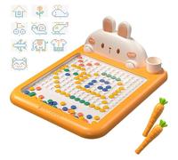 Tavolo da disegno magnetico 8x11x3 pollici arte a punta magnetica con perle dot libretti di pattern piselli doodle board educativo per regali per bambini |.per i bambini