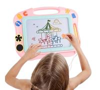 Tavolo Da Disegno Magnetico - ABS 29,5x22,5 Cm | Blocco Per Scrivere E Colorare Per Bambini Con 4 Zone Colorate | Giocattolo Educativo Riutilizzabile Con Penna E 2 Timbri | Uso Dello Sketcher Per L'ap