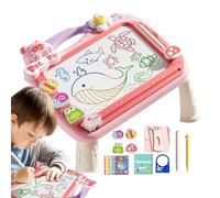 Tavolo da disegno magnetico per bambini, Lavagna magnetica per doodle - Lavagna magnetica per doodle di cartoni animati con 2 penne,Arte educativa dei, giocattoli multifunzionali per l'apprendimento