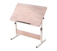 Tavolo da disegno regolabile, versatile scrivania artistica per artisti e casa e ufficio, 49,8 x 79,8 cm, con angolo regolabile e cavalletti, ideale per lavori creativi (marrone, 49,9 x 60,9 cm)