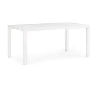 Tavolo da esterno alluminio HILDE Allungabile Bianco (160-240x90x75cm) 0662612