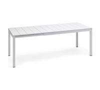 Nardi Tavolo Rio 140 Extensible 140 / 210 x 85 Cm H 76 Cm Alluminio Bianco