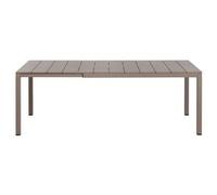 Tavolo da esterno alluminio RIO Alu 140 Extensible Allungabile Tortora (140-210x85x75cm) 48659 10 000
