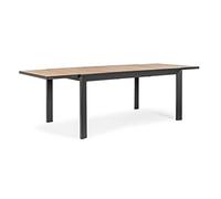 Tavolo da Esterno Allungabile Pranzo Giardino Doghe in Legno Alluminio Belmar (220-340 cm)