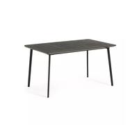 Keter Tavolo Metalea - tavolo da esterno con effetto Metallo 146x87x75 centimetri