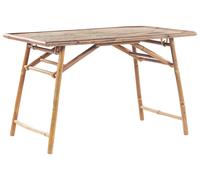 Tavolo da esterno pieghevole in bambù naturale 120 x 70 cm Molise
