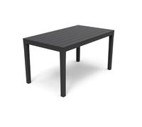 IPAE PROGARDEN - SUMATRA TAVOLO RETTANGOLARE EFFETTO DOGHE 138 X 78 X 72 CM. ANTRACITE I17270