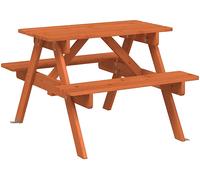 TAVOLO DA ESTERNO VIDAXL da Picnic per 4 Bambini con Foro Ombrellone Legno Abete - 4008984