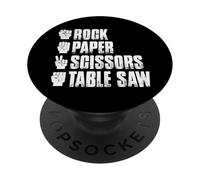 Tavolo da forbici di carta rocciosa ha visto divertente PopSockets PopGrip Adesivo