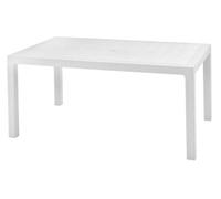 KETER TAVOLO MELODY RESINA RETTANGOLARE EFF. RATTAN POLIRATTAN 160X94X74H BIANCO