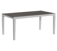 Tavolo da Giardino 160x90x74 cm Keter Harmony Bianco e Grigio Scuro