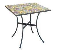 Tavolo da Giardino 70x70x72 cm Mosaico con Mosaico Design Maiolica