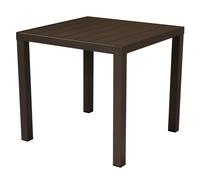 Tavolo da Giardino 80x80x76 cm San Vincenzo in Alluminio Chocolate