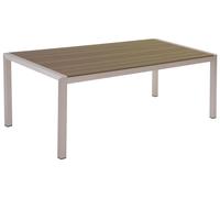 Tavolo da giardino alluminio anodizzato marrone 180 x 90 cm VERNIO