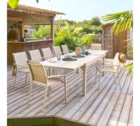 Tavolo da giardino allungabile 200 320x100x75,5 cm - argilla Piazza beige