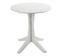 Tavolo da Giardino Balcone in Resina Levante Bianco Tondo 70 cm Progarden