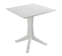 Tavolo da Giardino Balcone in Resina Ponente Bianco 70 x 70 cm Progarden