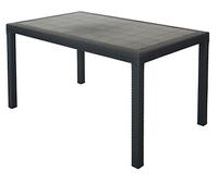 TAVOLO DA GIARDINO HOUSTON 150x90x74 effetto rattan