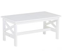 Tavolo da giardino in legno bianco 100 x 55 cm Baltic