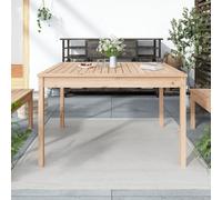Tavolo da Giardino in Legno Massello di Pino 121x82,5x76 cm, Robust Outdoor Dining Table for Patio Garden Balcony, Weather-Resistant Solid Wood Furniture with Natural Finish, Easy Assembly