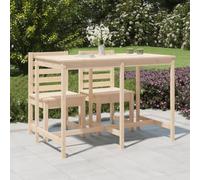 Tavolo da Giardino in Legno Massello di Pino 159.5x82.5x110 cm, Large Outdoor Dining Table for Patio Garden Balcony, Rustic Wooden Table with Sturdy Construction, Weather-Resistant Finish