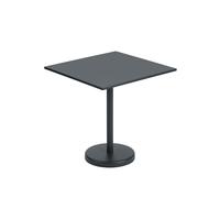 Tavolo da Giardino Linear Steel Café 70x70 cm Nero
