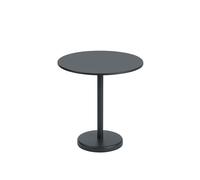 Tavolo da Giardino Muuto Linear Steel Café Ø70 Nero