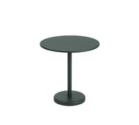 Tavolo da Giardino Muuto Linear Steel Café Ø70 Verde Scuro