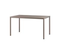 Nardi Piave 140 x 80 Tavolo Rettangolare Verniciato Tortora Lamin Materia Tortora