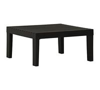Tavolo da giardino per balcone, resistente alle intemperie, in plastica, bianco, 79 x 65 x 72 cm