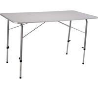Tavolo da Giardino Pieghevole Rettangolare 120x60x50/69 cm Bianco DecHome
