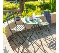 Tavolo da giardino pieghevole tondo 60x71 cm verde jade Greensboro verde