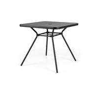 Tavolo da giardino quadrato 80 x 80 x 72,5 cm con foro per ombrellone e