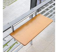 Tavolo da giardino regolabile da appendere, pieghevole, per balcone, scrivania, patio, ringhiera, terrazza, scaffale da giardino, salvaspazio, bianco, 80 x 35 cm