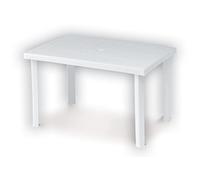 TAVOLO DA GIARDINO RETTANGOLARE CALAF BIANCO 120X80CM DIMAPLAST 000953