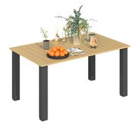 Tavolo da giardino rettangolare Outsunny 150X90X73 cm con foro per ombrellone