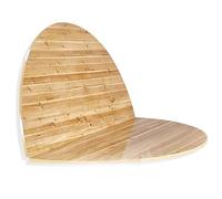 Tavolo da giardino rotondo pieghevole in legno, resistente alle intemperie, design salvaspazio, 140 cm, multifunzionale, per interni ed esterni, senza gambe, perfetto per patio e sala da pranzo