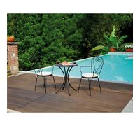 Tavolo da Giardino Stresa In Ferro Ø60 cm - Nero Greenwood