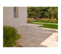 VERDELOOK Tenerife Tavolo rettangolare pieghevole effetto legno, 156x78x74 cm, beige