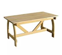 Tavolo da giardino, terrazza, balcone, tavolo da campeggio, tavolo da pranzo, tavolo da giardino, tavolo in legno, 150 x 74 x 75 cm, in legno di pino impregnato