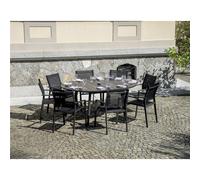Tavolo da Giardino Tropea In Alluminio Allungabile Ø120/170 cm - Antracite Greenwood