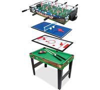 Teorema Tavolo da Gioco 4 in 1 in Legno Calciobalilla Ping Pong Air Hockey Bilia