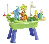 Tavolo da gioco ad acqua per bambini, tavolo da gioco sensoriale con pompa 'acqua, giocattolo educativo per lo sviluppo precoce, lavello da gioco con acqua per e ragazze, centro di attività